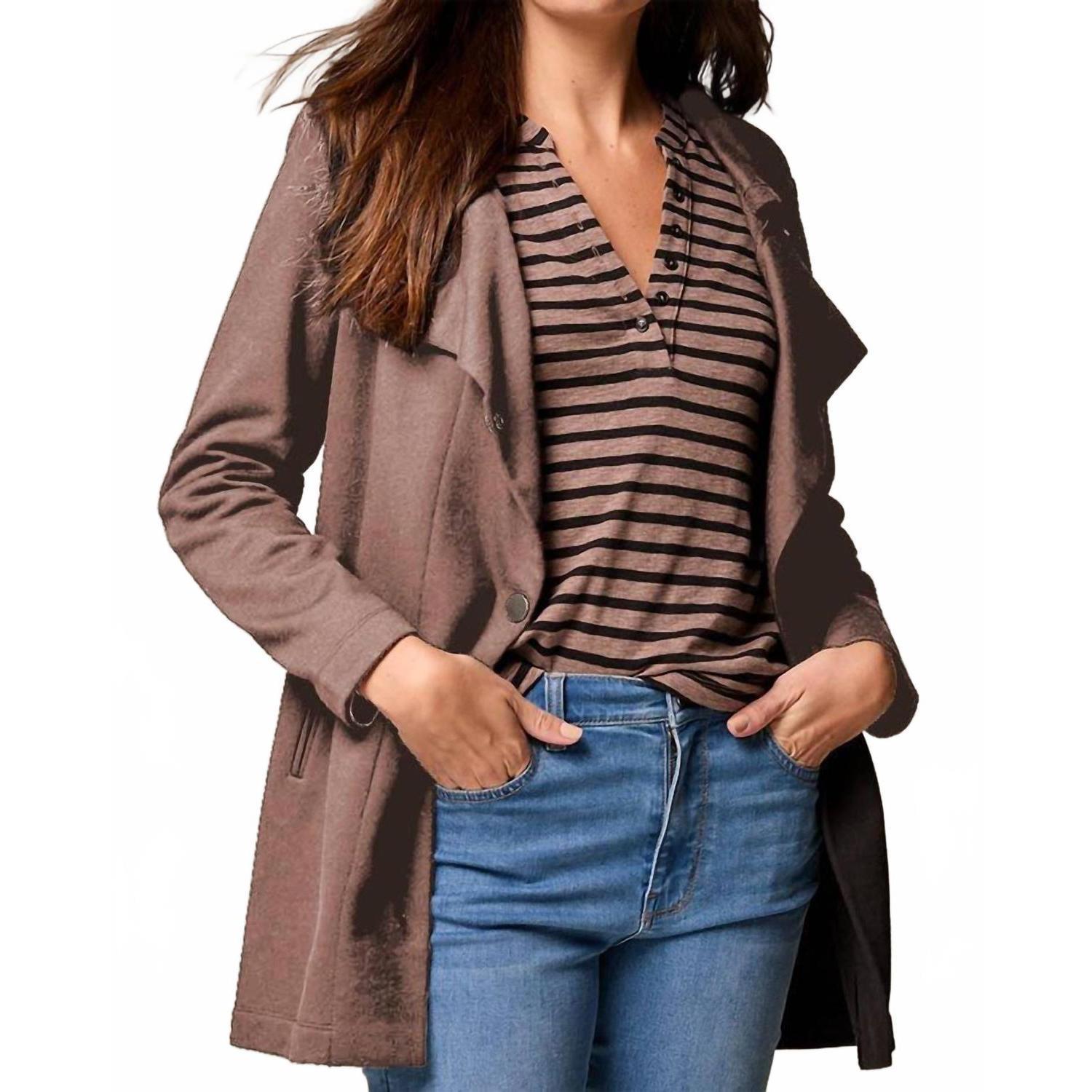 New Nic  Zoe About Town Jacket In Cocoa